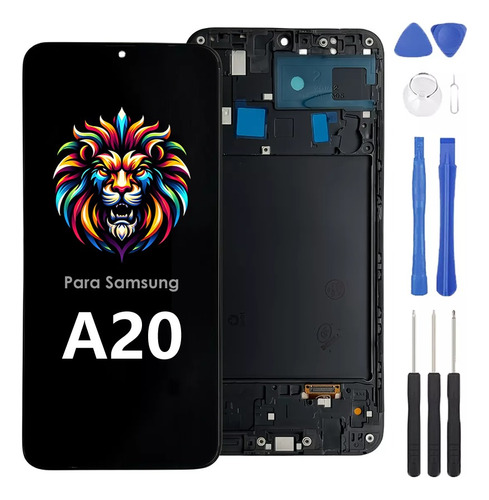 Pantalla Touch Incell Con Marco Para Samsung A20 Sm-a205