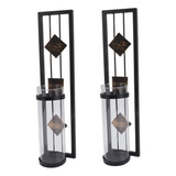 Candelabro De Pared, 2 Unidades, Retro, Ligero