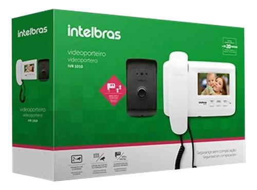 Video Porteiro Residencial Intelbras Ivr 1010 Tela 4,3'' Cor Branco 110v/220v