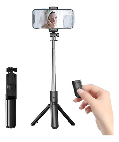 Bastão De Selfie Tripé Dobrável Bluetooth Baseus C/ Controle