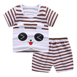 Ropa De Manga Corta Con Estampado Cómodo Para Niños, Camiset