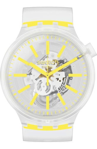 Reloj Para Hombre Swatch Swiss Quartz/amarillo Neón