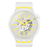 Reloj Para Hombre Swatch Swiss Quartz/amarillo Neón