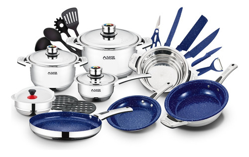 Batería De Cocina Flavor Kitchen Acero Inoxidable 25 Pz