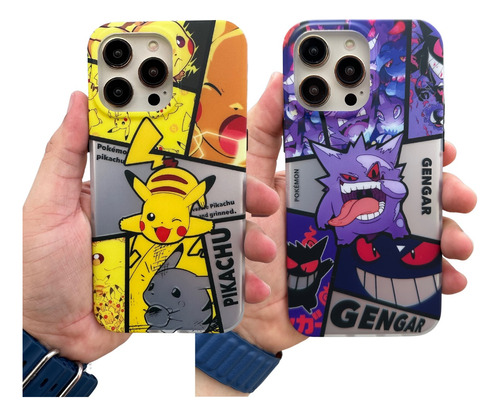 Case Funda Pokemon Gengar / Pikachu Para iPhone