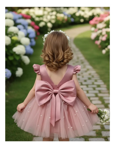 Vestido De Niña Fiesta Tul Tutú Cumpleaños Elegante Hermosa