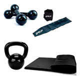 Caneleira 3 Kg + Colchonete + Halter 3 Kg + Kettlebell 6 Kg