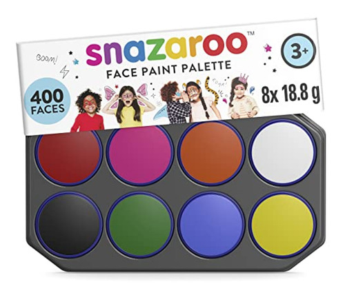 Pintura Facial Snazaroo Face Paint Palette Kit, 0.6 Fl Oz (p