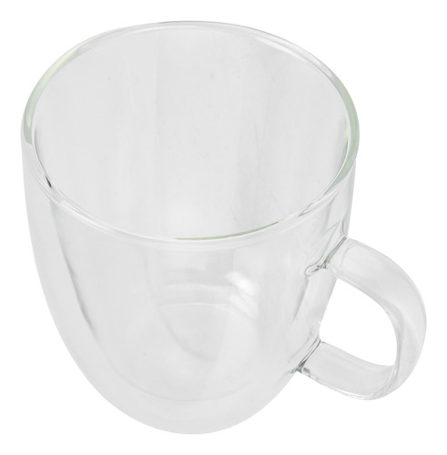 Vaso De Agua Con Asa De Doble Pared, Vidrio Transparente