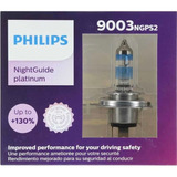 Set 2x Focos Philips Night Guide Platinum 9003 Hb2 H4 67/60w