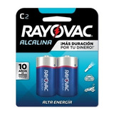 Pilas Alcalinas C Rayovac Pack 2 Pilas De Alta Energia