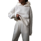 Women's Tracksuit Fall Plus Fleece Two Piece Sets Suits