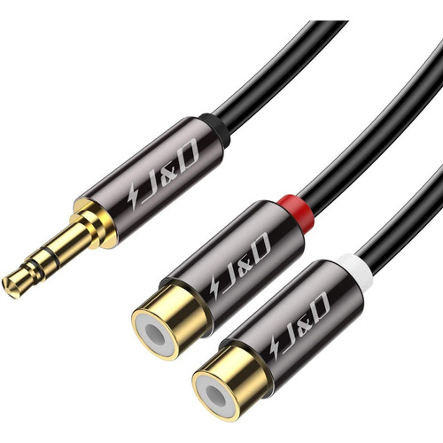 Divisor De Cable De 3,5 Mm A 2 Rca Adaptador De Audio Estére