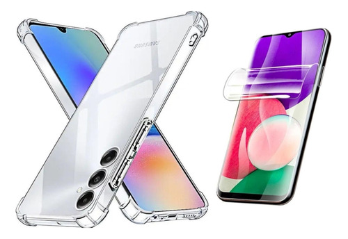 Carcasa Transparente Para Samsung A05s + Lámina Hidrogel
