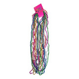 24 Collares Mardi Gras Bolitas Carnaval Colores Fiesta Boda