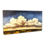 Cuadro Lienzo Canvas 60x100cm Pintura Nubes Campo Tipo Oleo