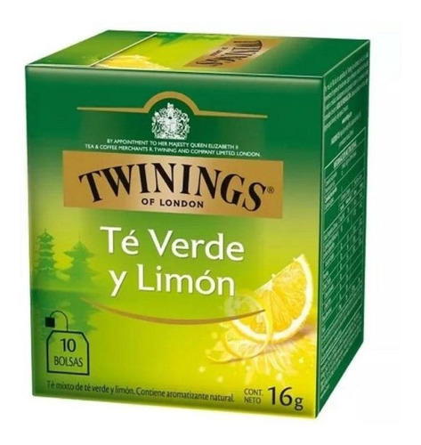 Te Twinings Té Verde Y Limón Caja X 10 Saquitos De 1,6 Gr