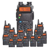 Kit 8 Rádios Comunicadores Ht Dual Band Uhf Vhf Uv-5r