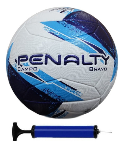 Bola Campo Penalty Bravo Xxi + Bomba De Ar