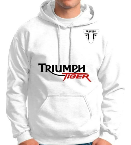 Moletom Corta Vento Moto Triumph Tiger Esporte Duplo Blusa