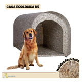 Casa Cão N5 Caminha Reciclada Grande Madeira Ecológica Pet