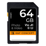 Cartão De Memória K&f 64gb Para Câmeras Digitais E Dispositi