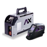 Soldadora Inversor Axt-202lcd 200a 110/220v Y Careta Ax-tech Color Gris Frecuencia 60