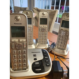Teléfonos Inalambricos Panasonic De 4 Bases Modelo Kx-tgd220
