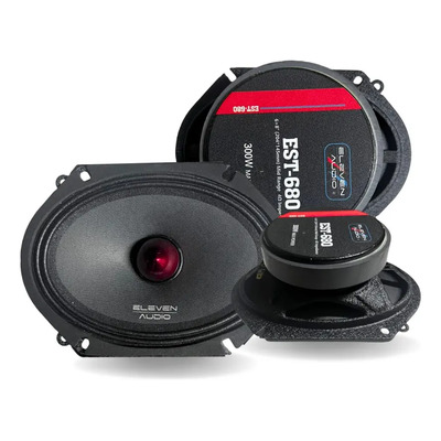 Medios 6x8 150W Eleven Audio EST-680 Para Carro Negro | Envío gratis
