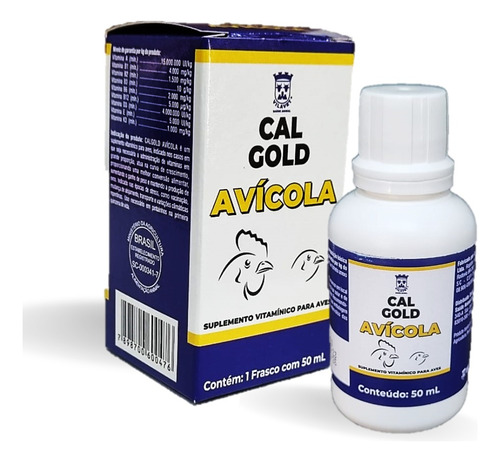 Calgold Avicola Suplemento Oral Vitamina Galinha Pintinho