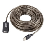 Cable Usb 10 Metros Extension Activo Macho A Usb Hembra 2.0 