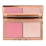 Charlotte Tilbury Paleta Rubor E Iluminador Mini Hollywood Tono Del Maquillaje Mixto