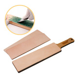 Strop Duplo Afiador Faca P/ Couros + Refil Strop Soleta 