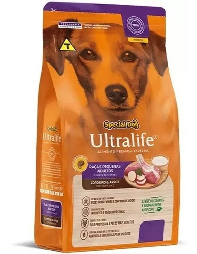 Ração Special Dog Ultralife Raça Peq. Adulto Cordeiro 10,1kg
