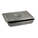 Charola C/ Tapa Budinera Grande Para Instrumental Acero Inox