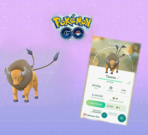 Tauros Pokemon Pogo Mono (regional)