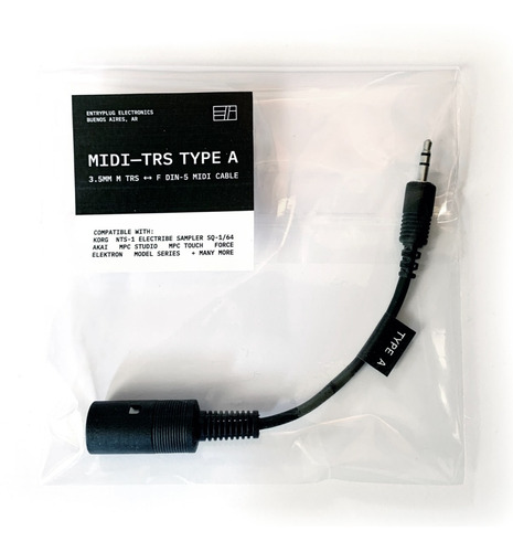 Cable Adaptador Midi Trs - Din-5 Hembra Minijack 3.5mm