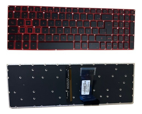 Teclado Notebook Gamer Acer Nitro 5 An515-51 Series 28vias