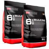 Combo 2x Hipercalórico 6 Six Bulking 6kg - Bodybuilders Sabor Baunilha