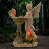 Iokuki Estatuas Solares De Jardín, Estatuas De Ángel Para Ex
