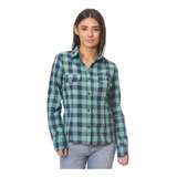 Camisa - Cuadros - Escocesa - Mujer- 2019 - Verde Y Negro