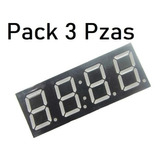 Pack 3 Displays Led 7 Segmentos 4 Dígitos Cc 12pin Arduino