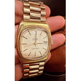 Reloj Suizo Omega Seamaster Automatic Chapado En Oro 18k