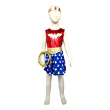 Juego De 4 Piezas, Traje De La Mujer Maravilla Disfraces Supergirl Vestido De Bella Disfraz De Hada Primavera Niña Cosplay
