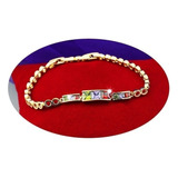 Pulsera Brazalete Oro 18k Regalo Elegante Lujo Mama Fino