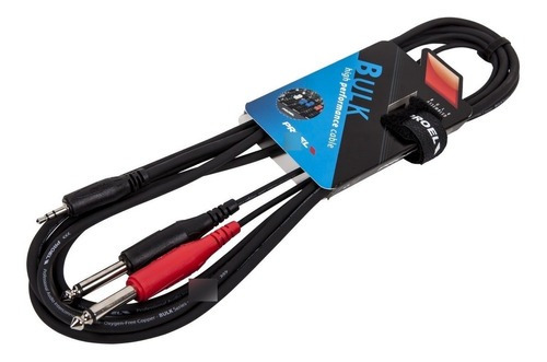 Cable Proel Bulk505lu18 Plug 3.5 Stereo A 2 Plug 6.5 Mono 1.8 Metros