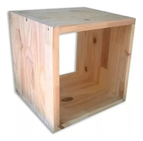 Cubo Estante Repisa  40 X 40 X 20 Madera Pino - Pinoshow