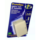 12 Protetores Eletrico 2 Tomadas Raio E Surtos Geral 127v