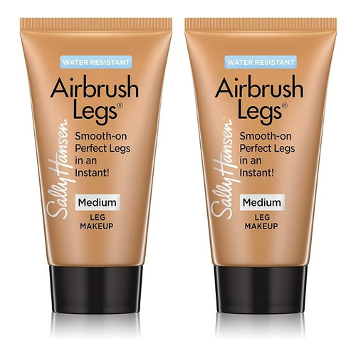 Sally Hansen Air Brush Legs Medium Glow, Paquete Doble De Vi