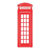 Adesivo Parede Cabine Telefônica Londres Inglaterra Clássica